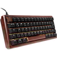 Sharkoon SKILLER SGK50 S4 Gen2 Wood PBT, Gaming-Tastatur holz/schwarz, DE-Layout, Gateron G Pro 3.0 Yellow