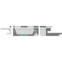 Keychron Cherry-Profile Dye-Sub PBT Full Keycap-Set - Gray White Mint, Tastenkappe weiß/mint, 137 Stück, DE-Layout (ISO)